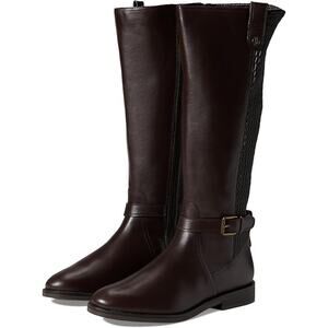 NWT Cole Haan Womens Cape Stretch Tall Boot Dark Chocolate Leather-Size 7